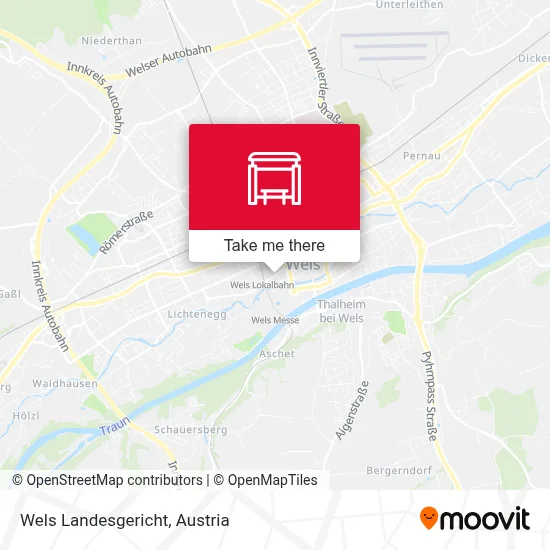 Wels Landesgericht map