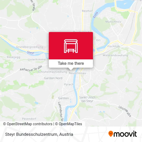 Steyr Bundesschulzentrum map