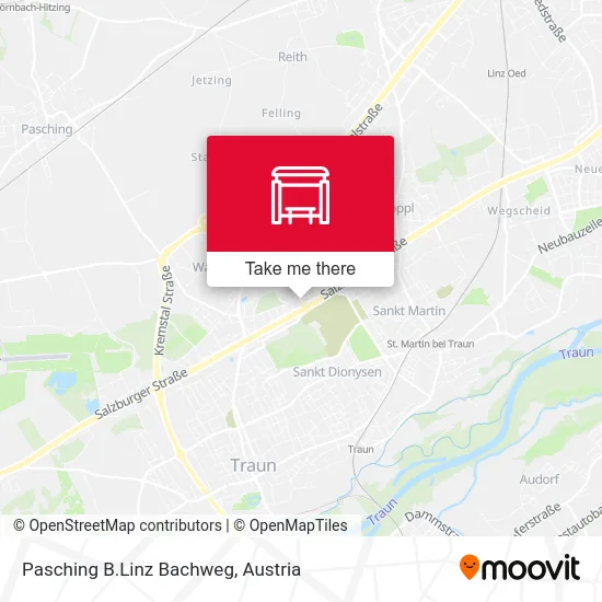 Pasching B.Linz Bachweg map