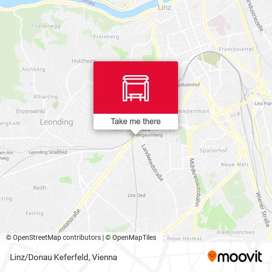 Linz/Donau Keferfeld map