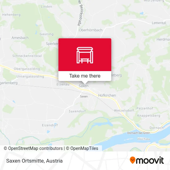 Saxen Ortsmitte map