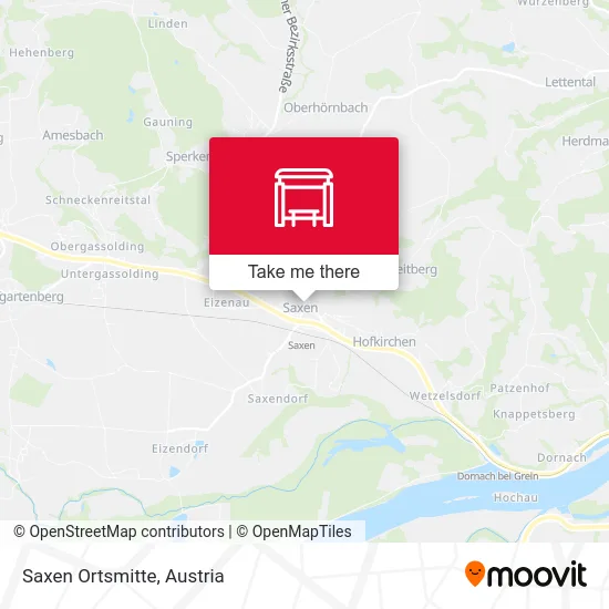 Saxen Ortsmitte map