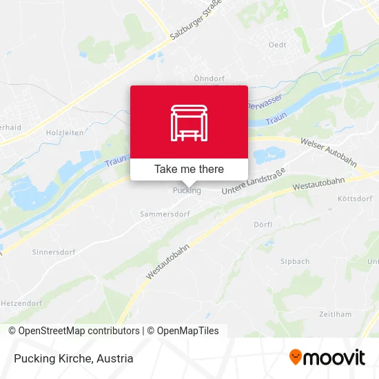 Pucking Kirche map