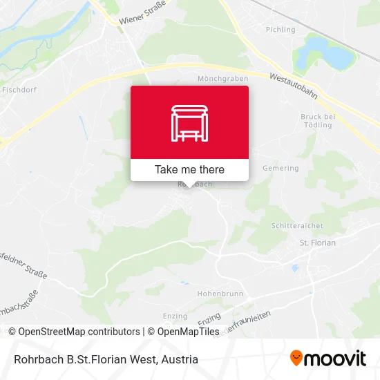 Rohrbach B.St.Florian West map