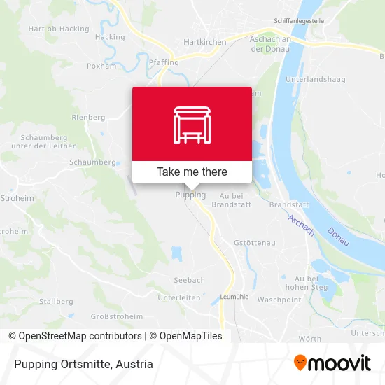 Pupping Ortsmitte map
