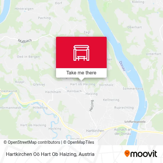 Hartkirchen Oö Hart Ob Haizing map