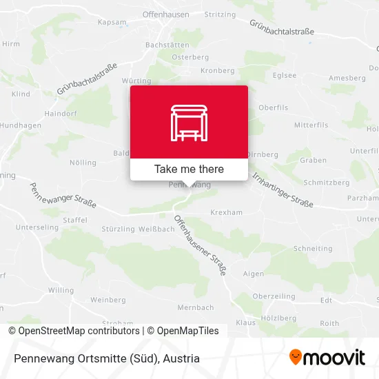 Pennewang Ortsmitte (Süd) map