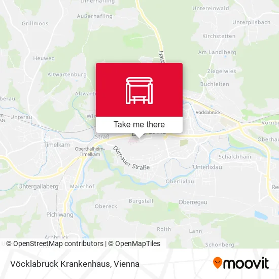 Vöcklabruck Krankenhaus map