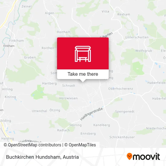 Buchkirchen Hundsham map