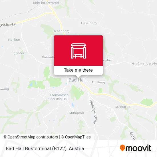 Bad Hall Busterminal (B122) map