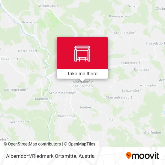 Alberndorf/Riedmark Ortsmitte map