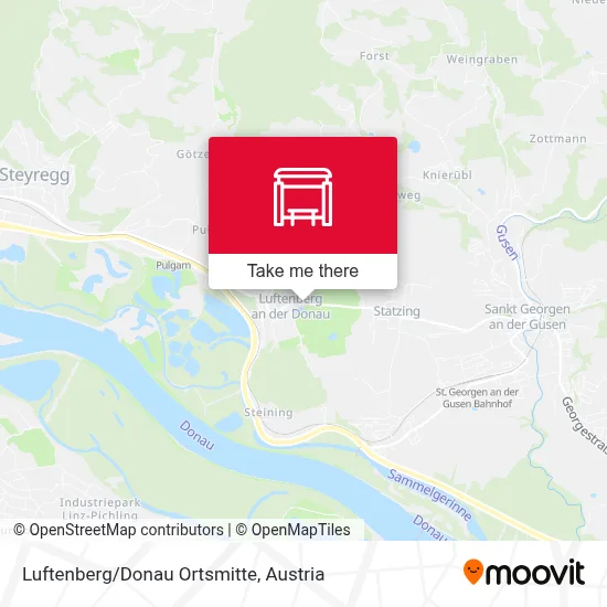 Luftenberg/Donau Ortsmitte map