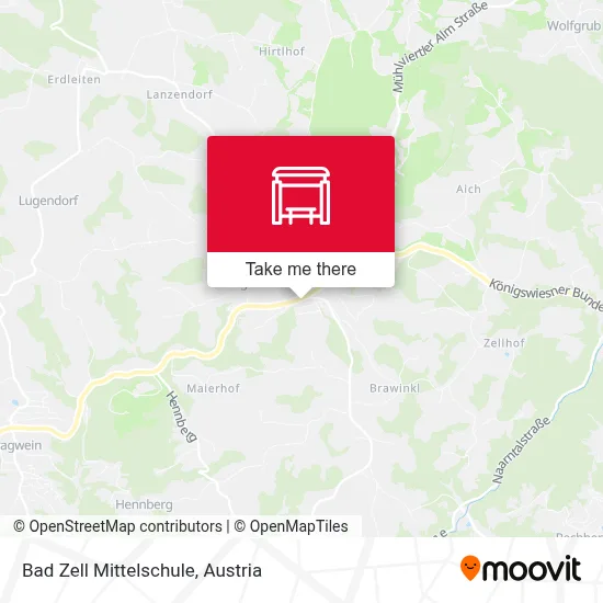Bad Zell Mittelschule map