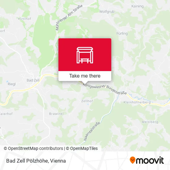 Bad Zell Pölzhöhe map