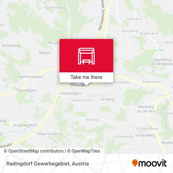 Radingdorf Gewerbegebiet map