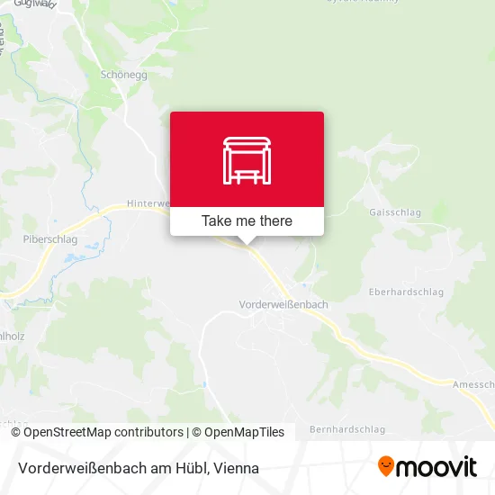 Vorderweißenbach am Hübl map