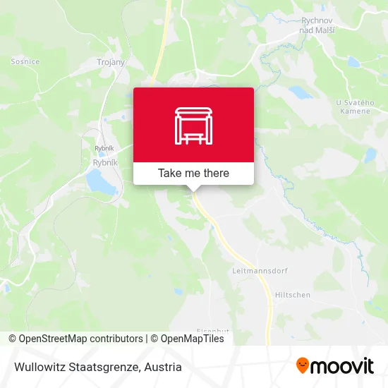 Wullowitz Staatsgrenze map