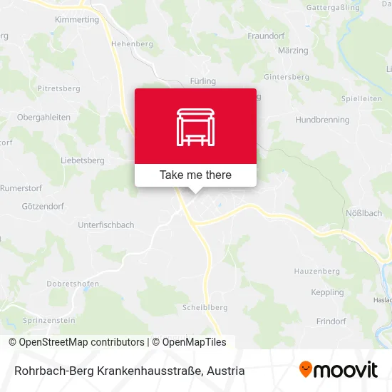 Rohrbach-Berg Krankenhausstraße map