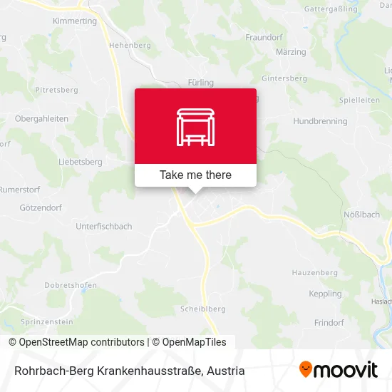 Rohrbach-Berg Krankenhausstraße map