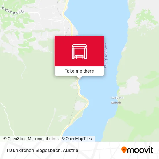 Traunkirchen Siegesbach map