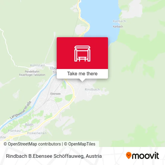 Rindbach B.Ebensee Schöffauweg map