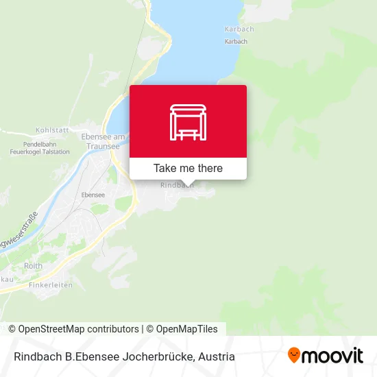 Rindbach B.Ebensee Jocherbrücke map