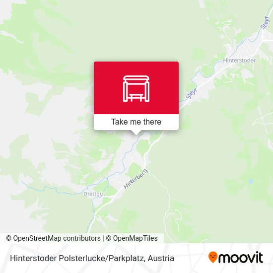 Hinterstoder Polsterlucke / Parkplatz map