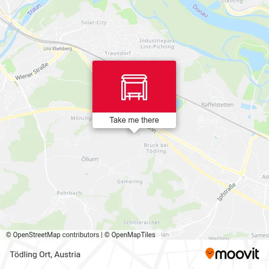 Tödling Ort map