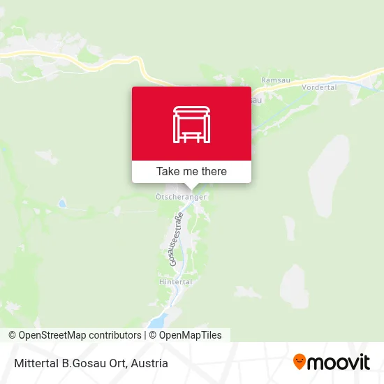 Mittertal B.Gosau Ort map
