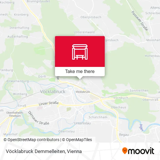 Vöcklabruck Demmelleiten map