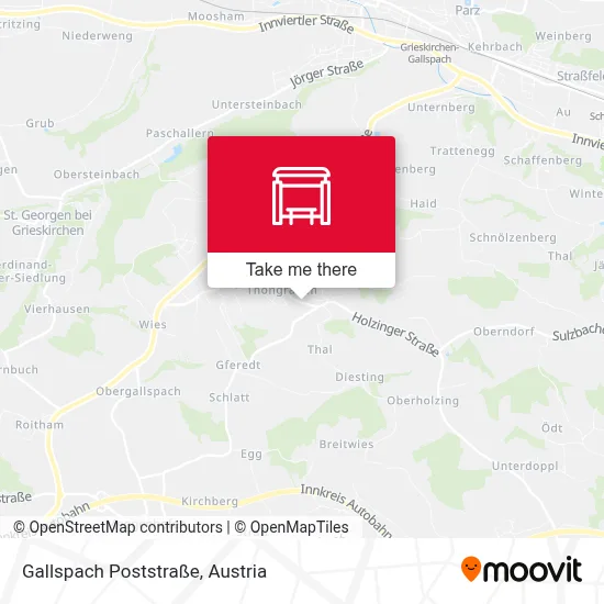 Gallspach Poststraße map