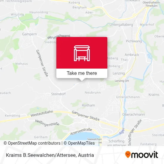 Kraims B.Seewalchen/Attersee map