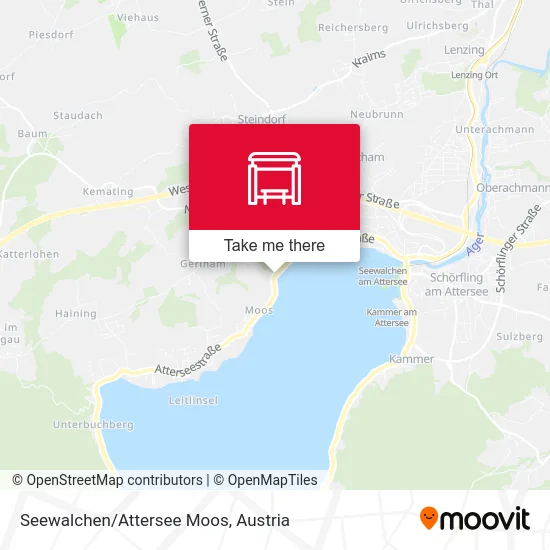 Seewalchen/Attersee Moos map