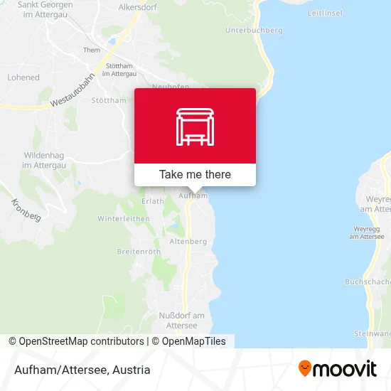 Aufham/Attersee map