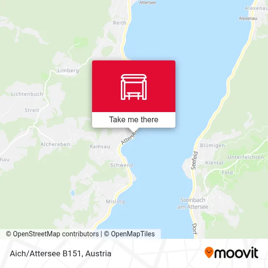 Aich/Attersee B151 map