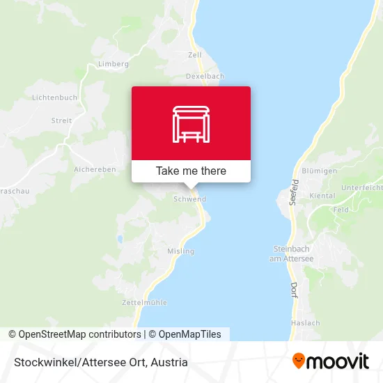 Stockwinkel/Attersee Ort map