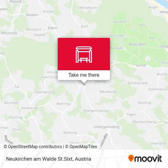 Neukirchen am Walde St.Sixt map