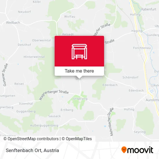 Senftenbach Ort map