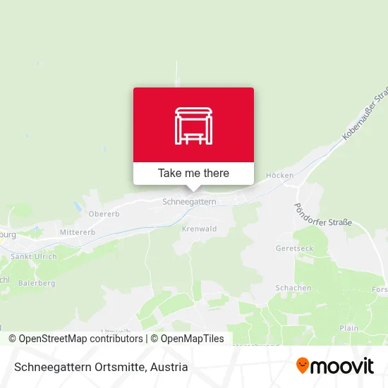 Schneegattern Ortsmitte map