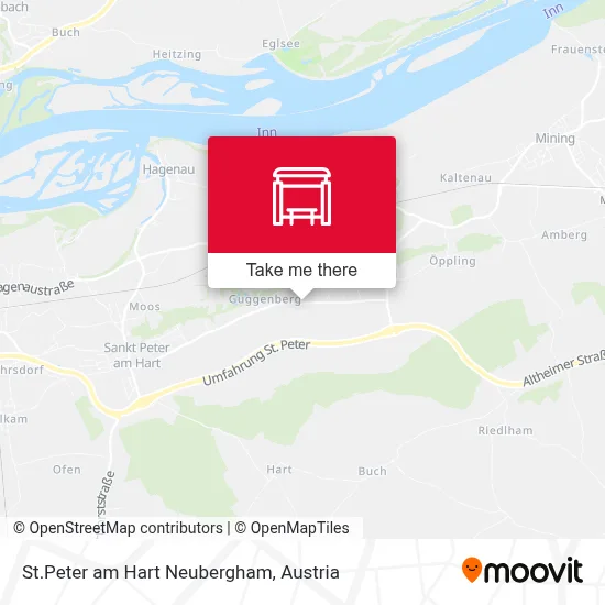 St.Peter am Hart Neubergham map