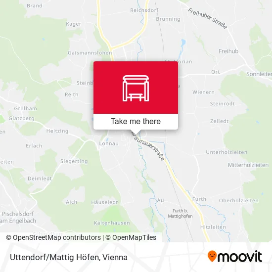 Uttendorf/Mattig Höfen map