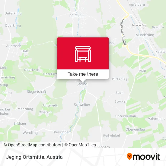 Jeging Ortsmitte map