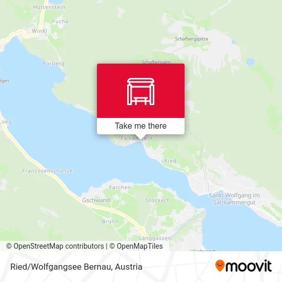 Ried/Wolfgangsee Bernau map