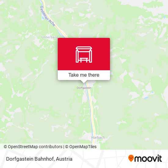 Dorfgastein Bahnhof map