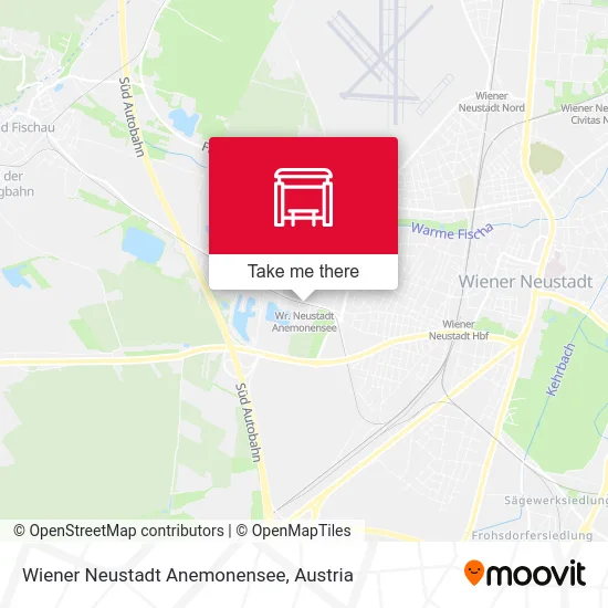 Wiener Neustadt Anemonensee map