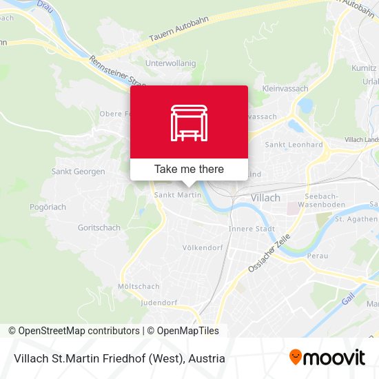Villach St.Martin Friedhof (West) map