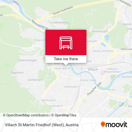 Villach St.Martin Friedhof (West) map