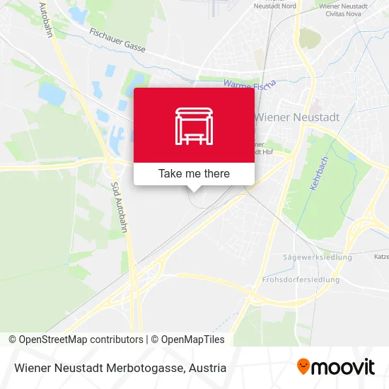 Wiener Neustadt Merbotogasse map