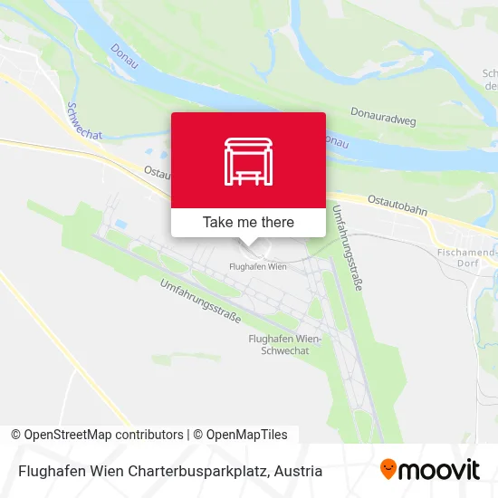 Flughafen Wien Charterbusparkplatz map