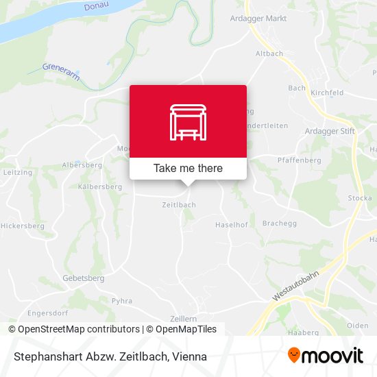 Stephanshart Abzw. Zeitlbach map